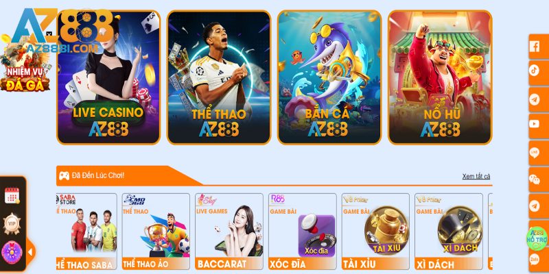 AZ888 - LINK VÀO AZ888 LAS VEGAS + 888K 247 Các thể loại cá cược AZ888 đáng trải nghiệm
